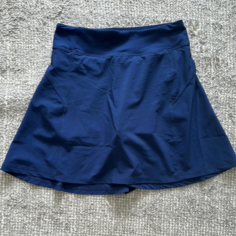Athleta Blue A-Line Mini Skirt for Casual Wear
